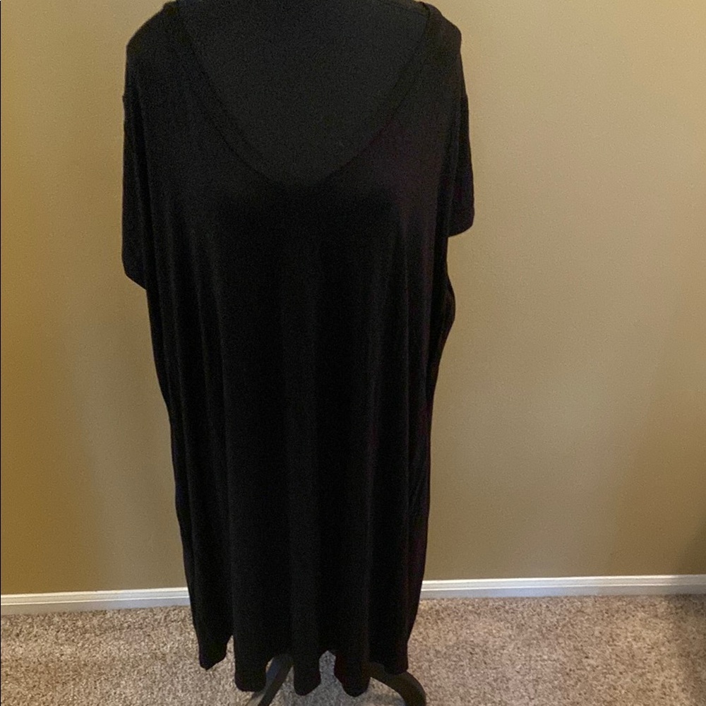 Terra & Sky Black Dress with Pockets